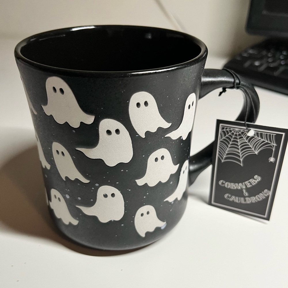 Cobwebs and Cauldrons Ghost Mug